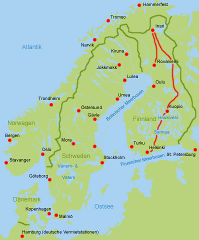 Wohnmobil Finnland Norden bis Sueden